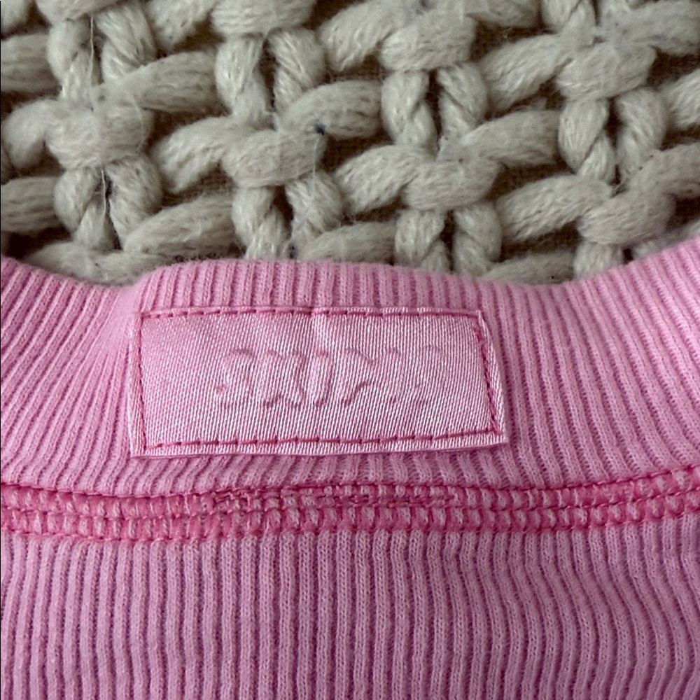 Skims Cotton Rib Henley - Picture 3 of 4